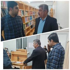 بازدید سرزده  معاون محترم تحقیقات و فناوری از کتابخانه‌ها